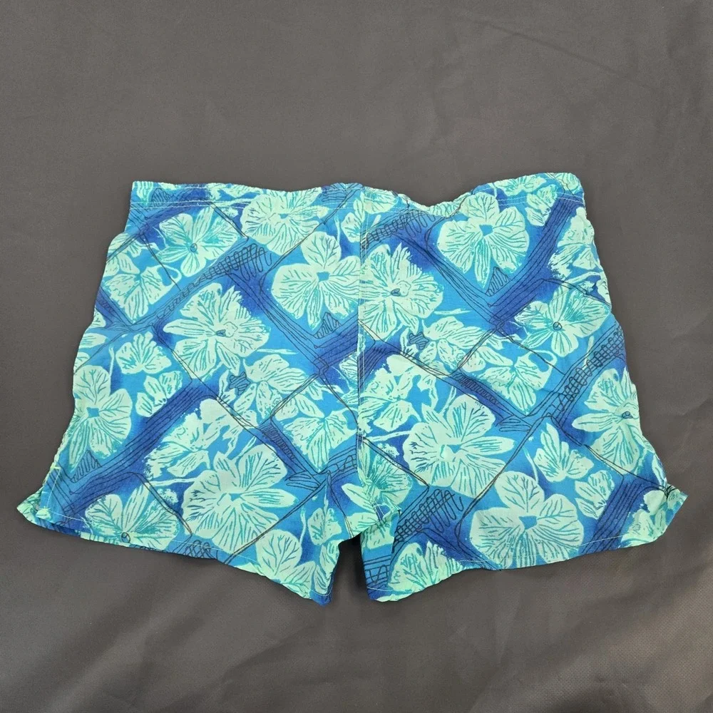 Vintage Surf‎ Gear Abstract Print Swim Trunks Board Shorts Mens Sz 36 - 38 Rare